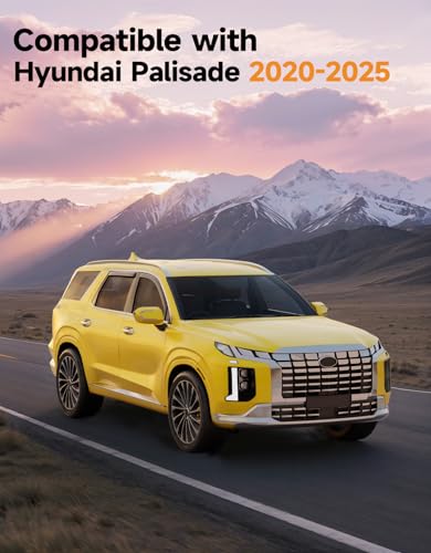 in Channel Window Visors Rain Guards for Hyundai Palisade 2020 (Fit for 2020-2025 Hyundai Palisade)