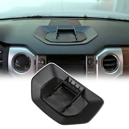 Black ABS Car Center Console Dash Table Storage Tray Fit for Toyota Tundra 2014 (Without Mobile Phone Holder)