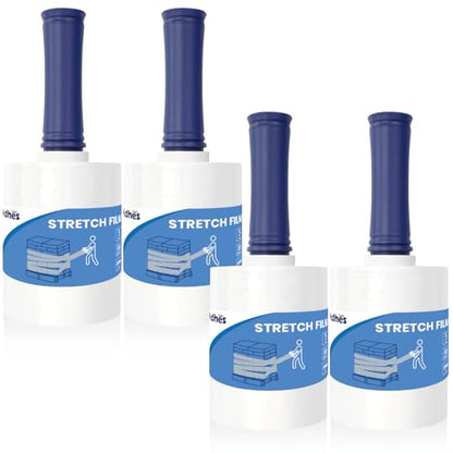 ADHES Mini Hand Stretch Wrap Film (5IN X 1000FT X 4PACK / Regular)