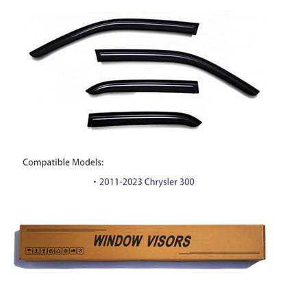 Window Visors Rain Guards Compatible with 2011 (11-23 Chrysler 300)