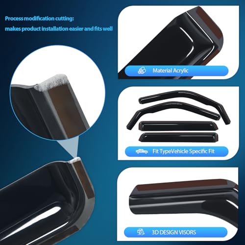 in Channel Rain Guards for Ford Bronco Sport 2021 (Bronco Sport 2021-2025)