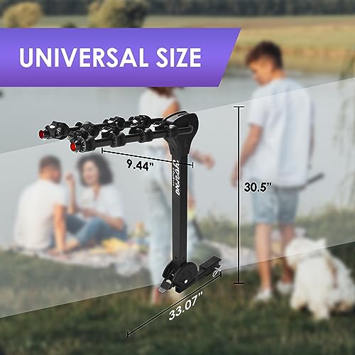 Hitch Mounted 4 (160 lbs 4-Bike Rack Over Arm Style)
