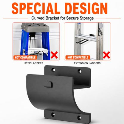 Heavy Duty Ladder Hook for Garage (2 Pack)