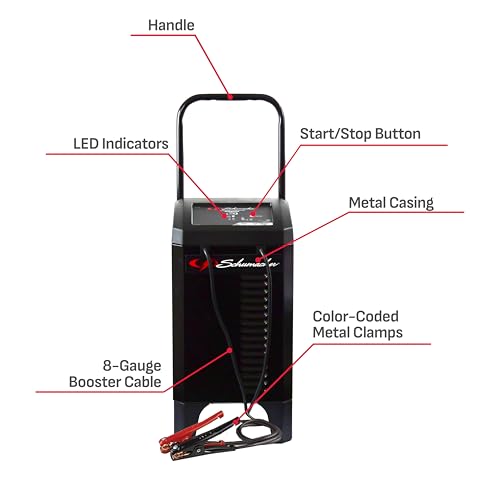 Wheeled Automatic 6A Car Battery Charger and 200A Engine Starter (12V 40/200A)