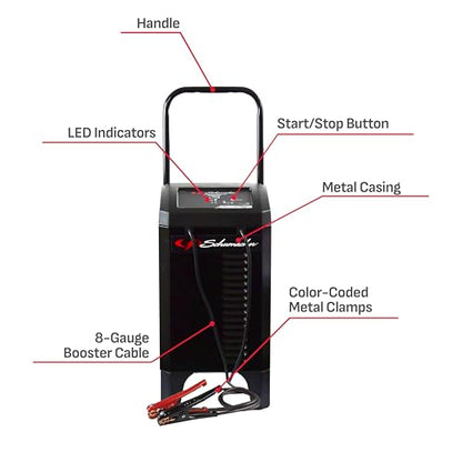 Wheeled Automatic 6A Car Battery Charger and 200A Engine Starter (12V 40/200A)