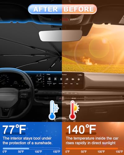 for 2026 Kia K4 Car Windshield Sun Shade Umbrella (2025 2026 K4)