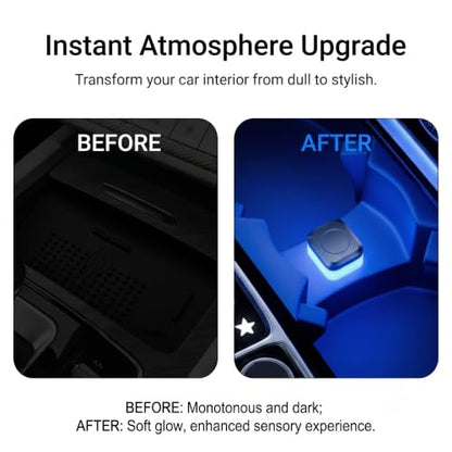4 PCS Car Interior USB LED Lights