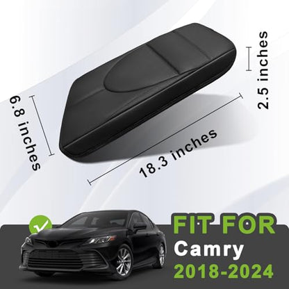Armrest Cover for Toyota Camry 2018 (25) 18-24 |Camry| Black, Regular)