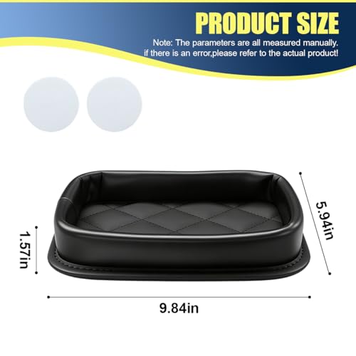 Car Dashboard Storage Tray (Leather)