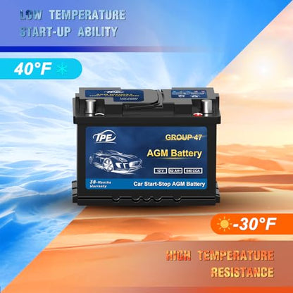 AGM Battery BCI Group 47 (AGM G47)