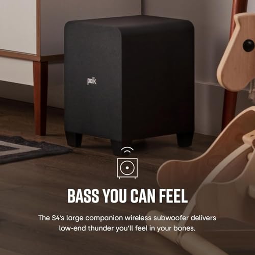 Signa S4 Dolby Atmos 3D Sound Bar System with 5.9" Wireless Sub (S4 Soundbar + Subwoofer w/ Dolby Atmos)