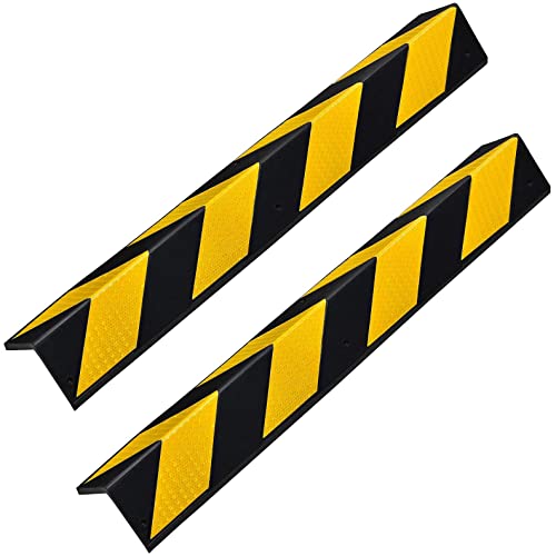Pair of Rubber Corner Guards 30" for Parking Columns and Garage Walls L (2 Pieces / L-shaped)