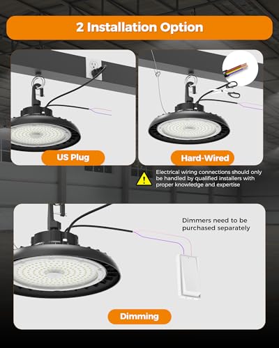 240W UFO High Bay Light 43200LM 6000K