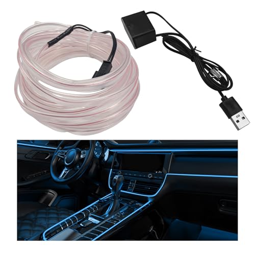 EL Wire Interior Car LED Strip Lights (Ice Blue)