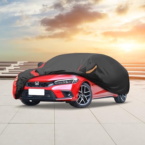 Car Cover Waterproof All Weather for Automobiles.Fit Sedan Up 178 (A3 Fit Sedan Length 178-185 inch / 1 Sedan Car Cover)