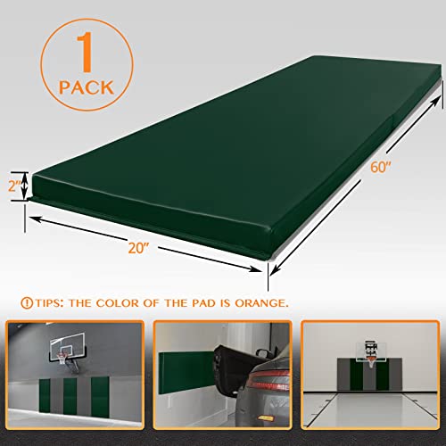1 Pack Wall Protection Pad (60" x 20" x 2" / 1 PACK / DARK GREEN)