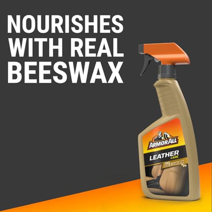 Car Leather Cleaner Spray with Beeswax (16 Fl Oz (Pack of 1) / Leather Cleaner with Beeswax)