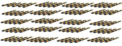 Parking Stopper for Garage Heavy Duty Rubber Parking Curb Stops 72” Garage Parking Stops 100 (100-Pack)