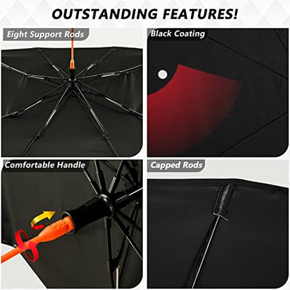 Scary Evil Red Eyes Windshield Sun Shade Umbrella Foldable Car Front Window Sunshade Blocks UV Rays Heat Keep Vehicle Cool (multi 7)