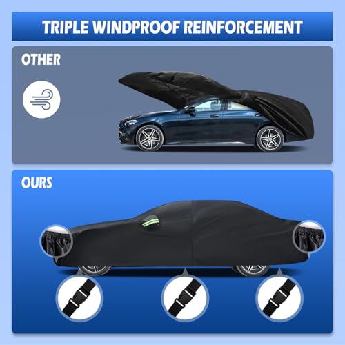 Car Cover Fit for 2008 (Black / Custom Fit for Mercedes Benz C-Class)