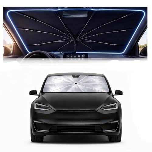 Car Windshield Sun Shade Umbrella for Tesla Model X 2016 (For Tesla Model X 2016-2026)