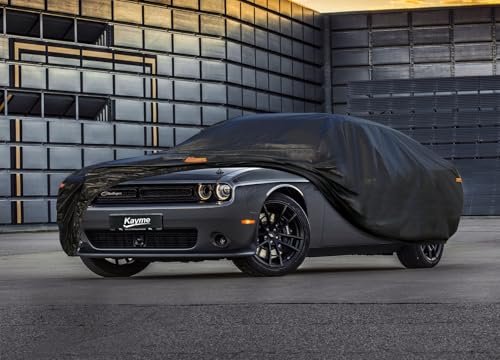 7 Layers Waterproof Car Cover for Dodge Challenger 2008 (PE-Black / Custom Fit Dodge Challenger)