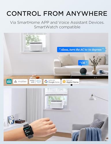 10 000 BTU U Shaped Smart Inverter Window Air Conditioner (10,000 BTU (Updated))
