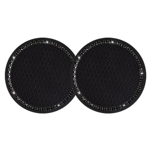 Bling Car Cup Coaster (2 Count / Black and Black)
