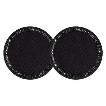 Bling Car Cup Coaster (2 Count / Black and Black)