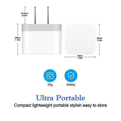 Dual USB Wall Charger (white#)
