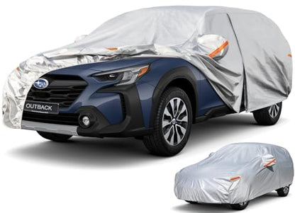 6 Layers Waterproof SUV Car Cover for Subaru Outback 1994 (LM-Silver / 83. Custom Fit Subaru Outback)