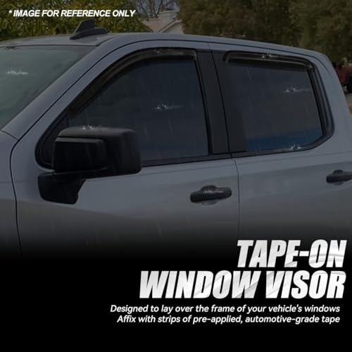 Tape On Window Visors for 1999 (99-07 Silverado/Sierra 1500-3500)
