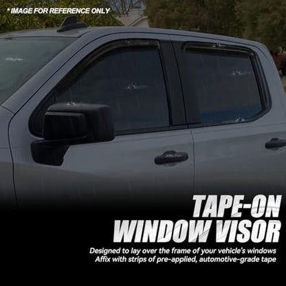 Tape On Window Visors for 1999 (99-07 Silverado/Sierra 1500-3500)