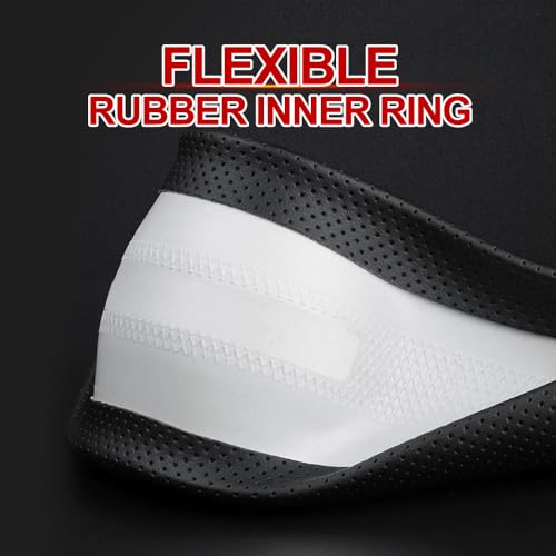 New Nappa Leather car Steering Wheel Cover (Black-2)