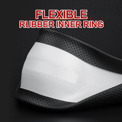 New Nappa Leather car Steering Wheel Cover (Black-2)