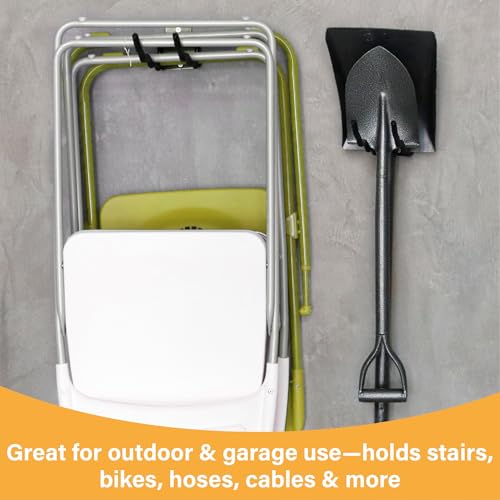 6 Pack 12" Wave Garage Hooks