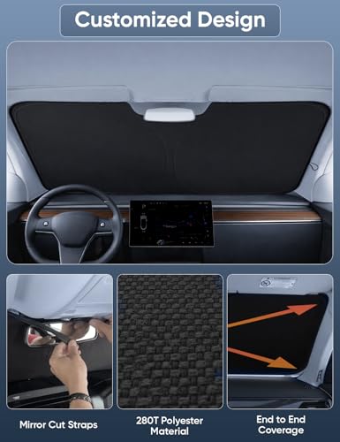 Windshields Sun Shade Fit for 2024 2025 2026 Toyota Tacoma