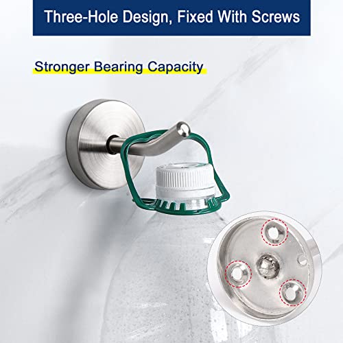 Coat Hooks Wall Mount Hooks for Hanging Hat Hurse Robe (Brushed Nickel / 2 Inch (Wall))