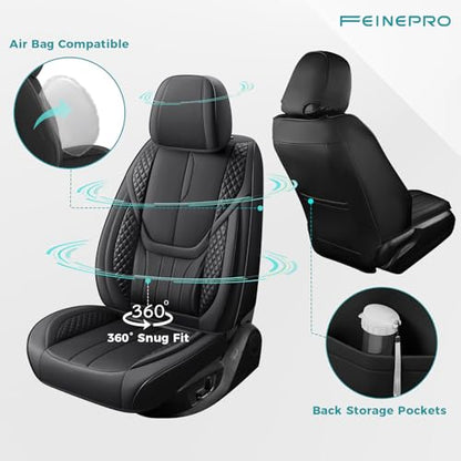 Universal Car Seat Covers for SUVs Sedans Trucks Black (Black / Full-Set)