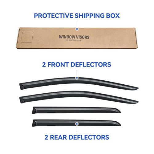 Window Visors Rain Guards for 2009 (2009-2020 Dodge Journey)