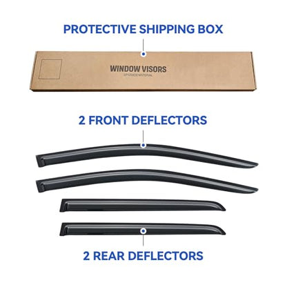 Window Visors Rain Guards for 2009 (2009-2020 Dodge Journey)