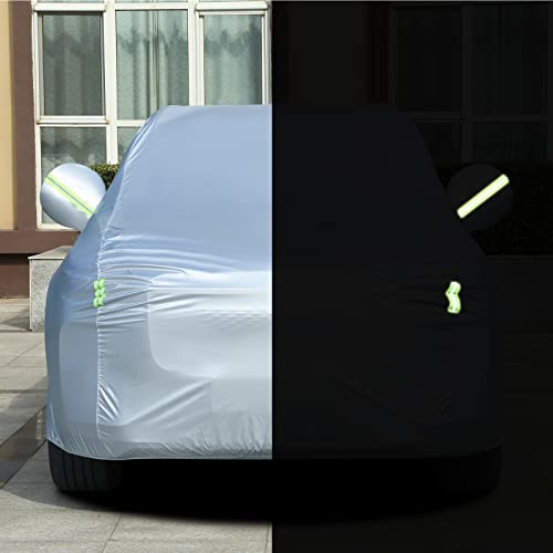 Light Shell Waterproof UV (Silver-Green / YXXL: for SUV (Length 206"-215"))