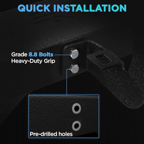 6" Running Boards Anti (Black Square Tube / 07-18 Wrangler JK 4 Doors)