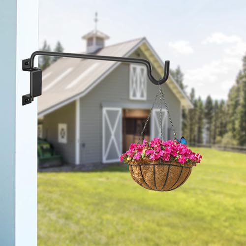 16" 360° Swivel Plant Hange (Black / 16in-2U-Swivel)