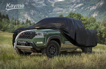 Heavy Duty Truck Cover for Nissan Frontier (8-Frontier(2021-2025) King Cab/Crew Cab SB Bed / PE-Black)