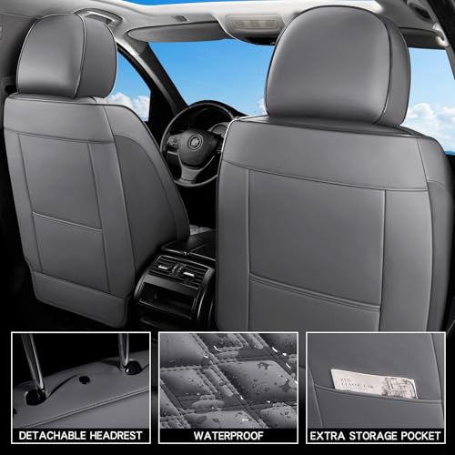 Car Seat Covers Full Set (Gray / Full Set)