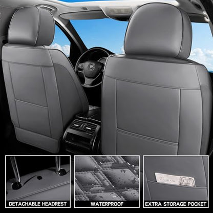 Car Seat Covers Full Set (Gray / Full Set)