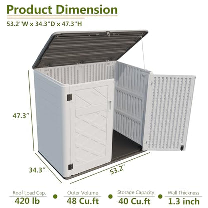 Storage Shed Weather Resistance (Off-White)