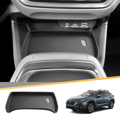 Center Console Wireless Charging Protective Mat for 2026 2025 2024 Subaru Crosstrek (2025 2026 Subaru Crosstrek Silicone Mat)