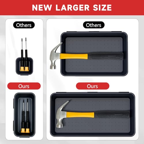 Tool Box Organizer Tray (Black & Red: 60 PCS)